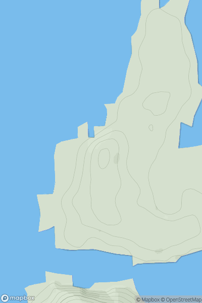 Thumbnail image for Ceann Garbh [Morvern and Kingairloch] showing contour plot for surrounding peak